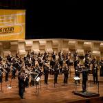 Trombone leerlingen van Codarts met dirigent Ben van Dijk