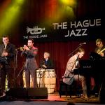 Het Latin sextet van Peter Beets tijdens The Hague Jazz, foto hans speekenbrink