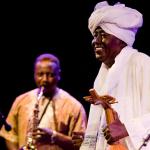 Abdel Gadir Salim in het Bimhuis, foto Hans Speekenbrink