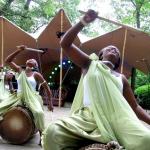 Female drummers of Rwanda in de Tolhuistuin Foto Francis Broekhuijsen