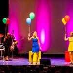 Ballonnetjes. Sanne Gloria Verboom, Wendy Hoogendijk en Imke Heitzer. Foto Dimitri Vanlommel 